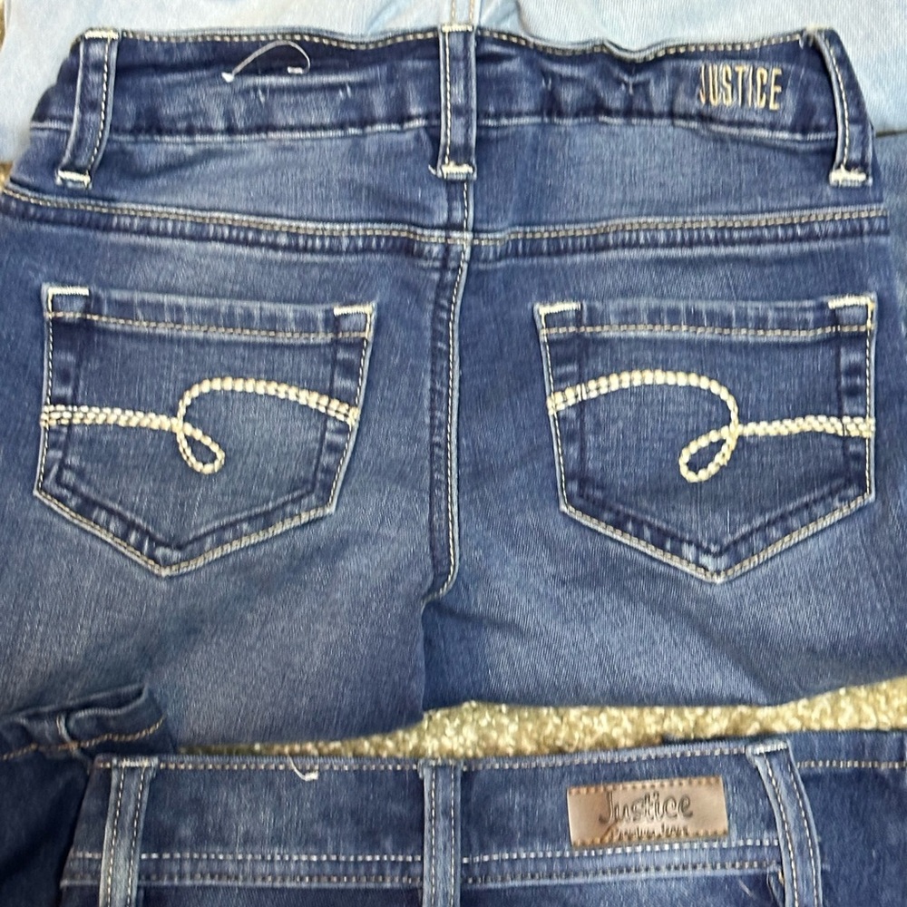 LOT of 3 Girls Skinny Jeans Bundle - Justice & Old Navy - Size 7 - Picture 11 of 16